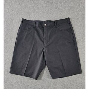 Genuine Dickies Mens Black Twill Work Shorts Utility Flat Front 5-Pocket 42W